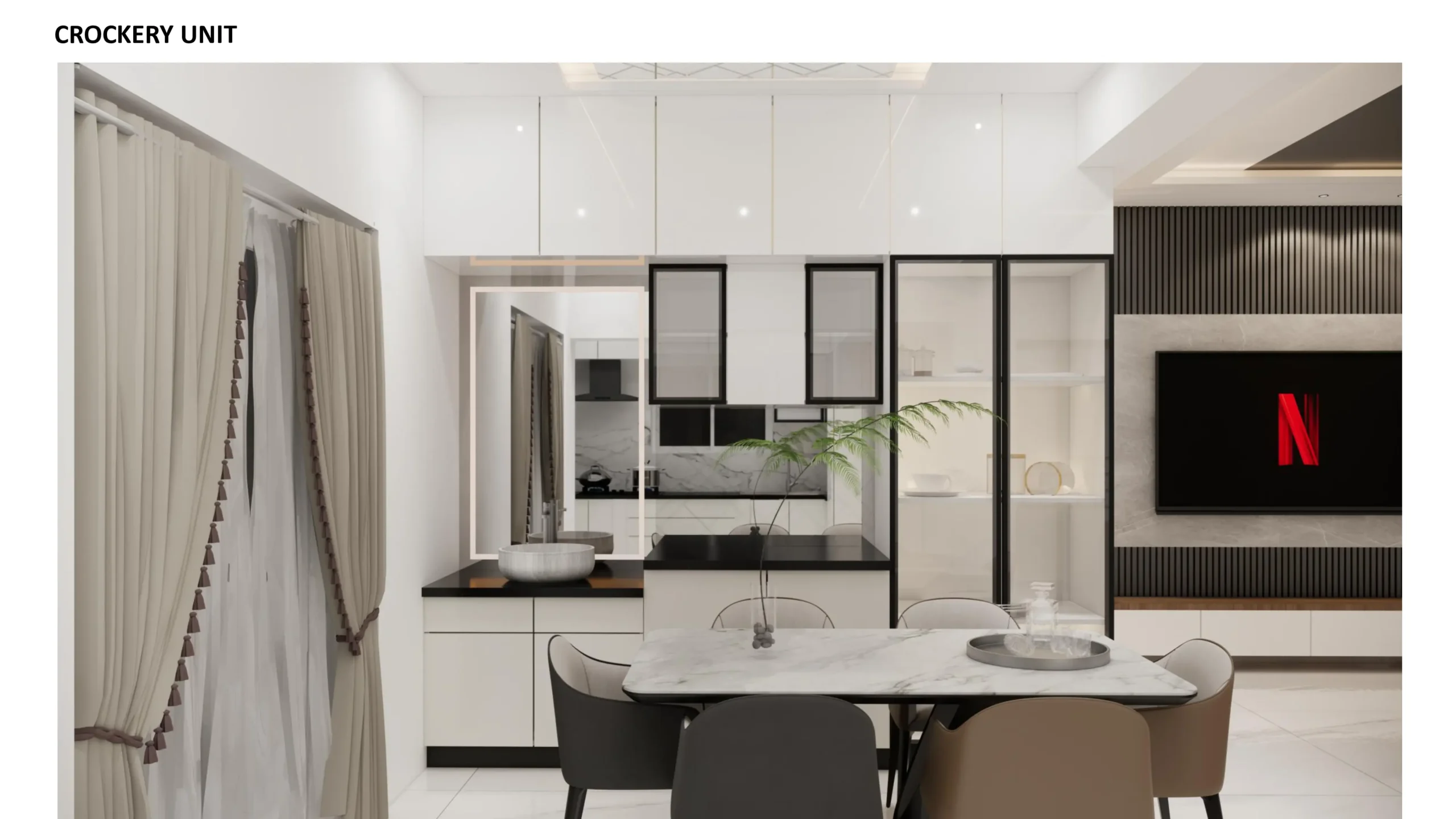 1bhk hall design hyderabad