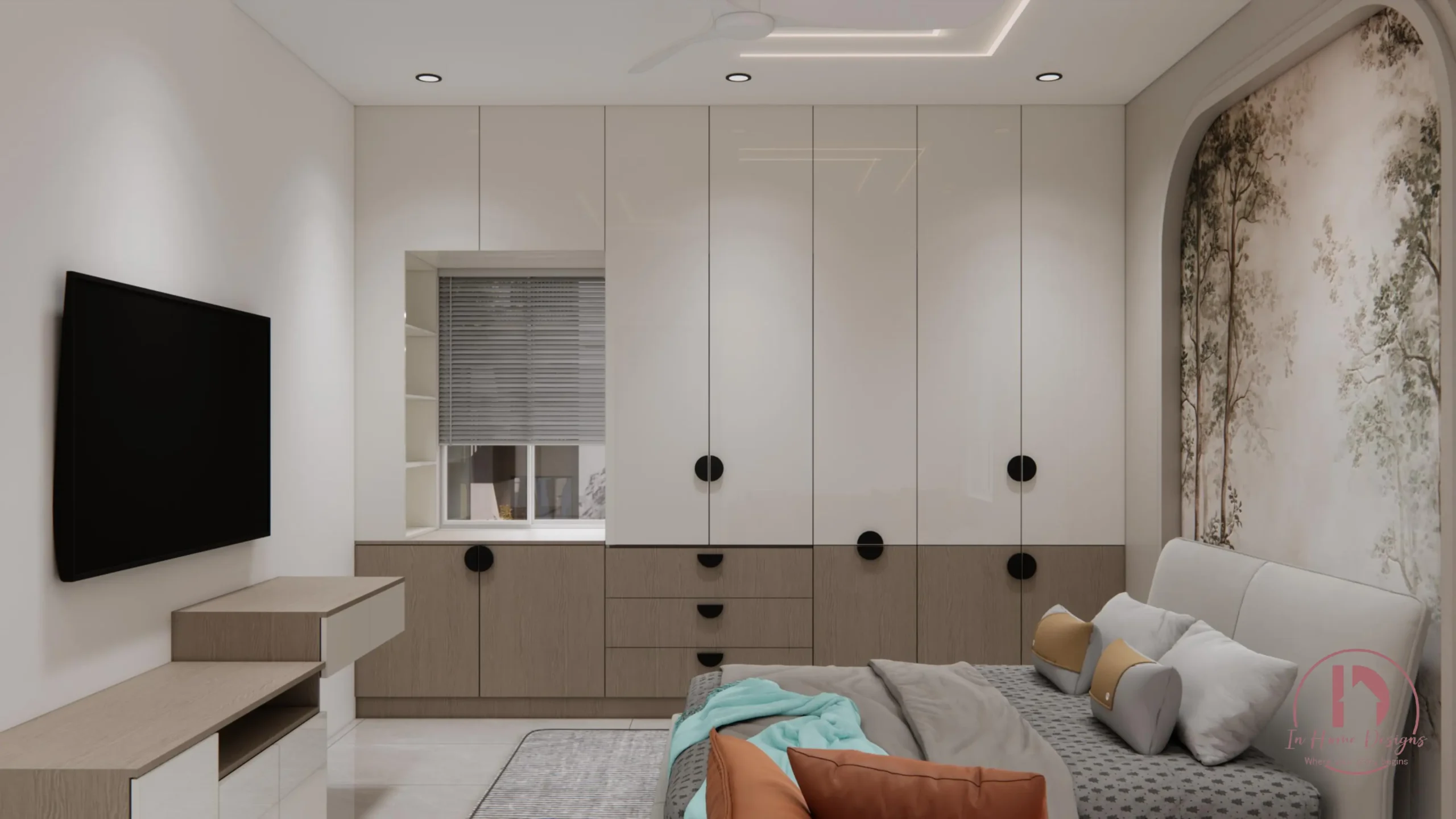 Elegant duplex staircase Hyderabad