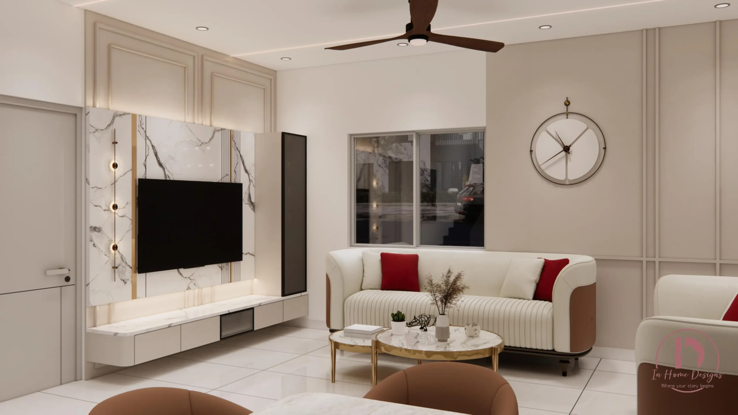 Modern duplex home interior Hyderabad